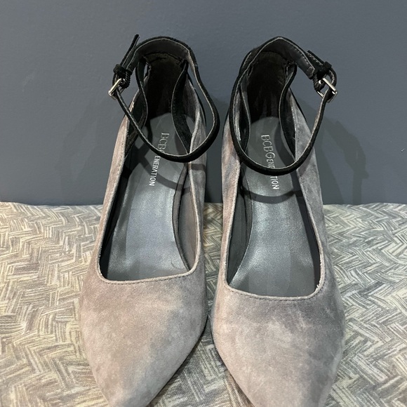 BCBGeneration Malabo Colorblock Ankle Suede Heels - Picture 2 of 4